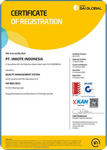 ISO 9001 Certification